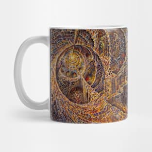 Interlocking Abstract Geometric Figures Dimensions Mug